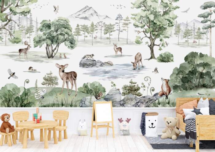 Deer Forest Winter Room Scene Dreamland - Deer Forest - Winter - Image 7