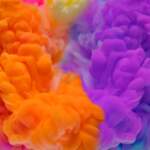 Abstract Colors Drop To The Water 117589970