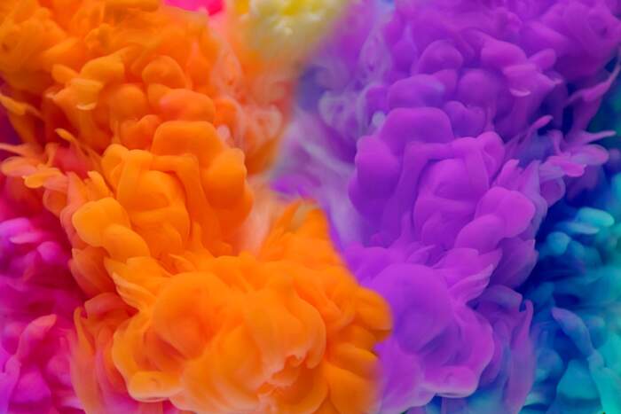 Digital Print Abstract colors drop to the water_117589970 Digital Print Abstract colors drop to the water_117589970