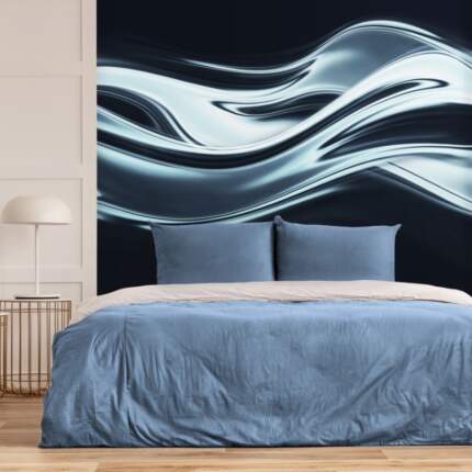 Full Screen Abstract Chrome Metal As Background 51135363A