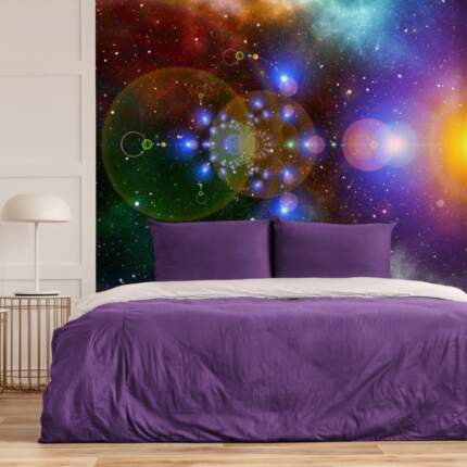 Galaxy Abstract Universe Lens Flare Sun Background-3696058-1