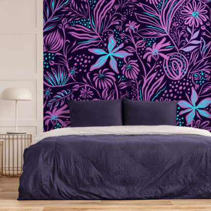 Stamping Pattern Leaves Drawing Textile Fabric-3389455-1