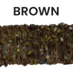 RUCHE 3293 CHENNILLE 40mm - Per Meter Color : BROWN