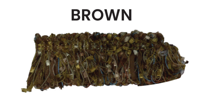 RUCHE 3293 CHENNILLE 40mm - Per Meter Color : BROWN - Image 1