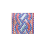 JACQUARD BORDER 431 1.5"  40mm - Per Meter Color :004