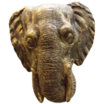 HOLD BACK ELEPHANT 145mm COLOR ANTIQUE BROWN - Per Pair