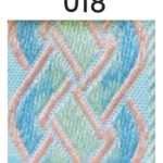 JACQUARD BORDER 432 - 2.25" 55mm - Per Meter Color : 018