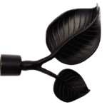 DECORATIVE METAL ROD BARRA 2 (19mm) Design : Leaf