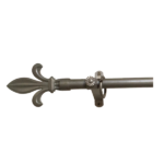 DECORATIVE METAL ROD BARRA 2 (19mm) Design : Flor De Lis