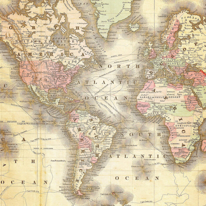 Vintage Maps Canvas Print - Maps 1011 - Image 2