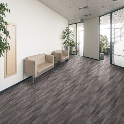 19505330 - interior of a modern office corridor with two sofa