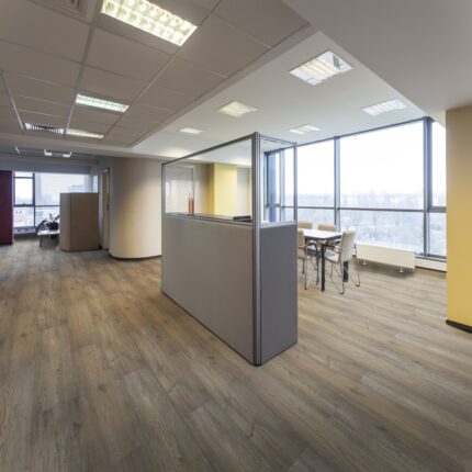 19505326 - office with huge window and spacious interior