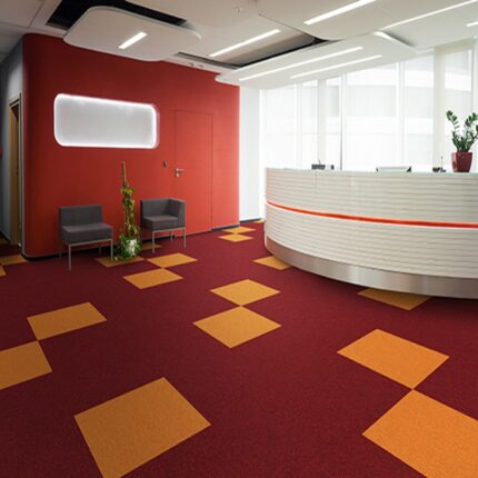 Reception in modern hotel