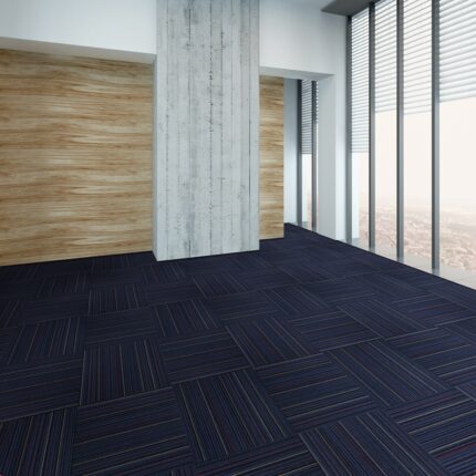 Empty living room interior with wooden and concrete wall