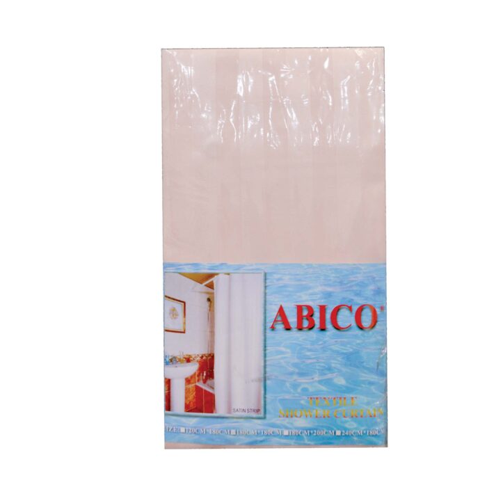 SHOWER CURTAIN HIGH QUALITY (180cm x 180cm) Beige - Image 1